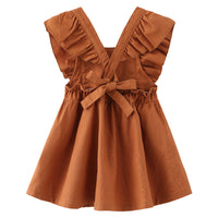 Load image into Gallery viewer, Baby Kid Girls Solid Color Dresses Wholesale 23030265
