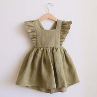 Load image into Gallery viewer, Baby Kid Girls Solid Color Dresses Wholesale 23030265
