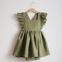Load image into Gallery viewer, Baby Kid Girls Solid Color Dresses Wholesale 23030265
