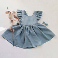 Load image into Gallery viewer, Baby Kid Girls Solid Color Dresses Wholesale 23030265
