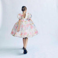 Load image into Gallery viewer, Baby Kid Girls Solid Color Flower Dressy Dresses Princess Dresses Wholesale 23030283
