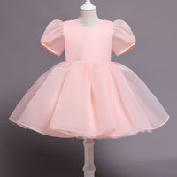 Load image into Gallery viewer, Baby Kid Girls Solid Color Flower Dressy Dresses Princess Dresses Wholesale 23030283
