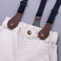 Load image into Gallery viewer, 2 Pieces Set Baby Boys Striped Rompers And Solid Color Rompers Wholesale 23030301
