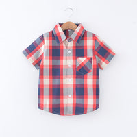 Load image into Gallery viewer, Baby Kid Boys Checked Shirts Wholesale 23030302

