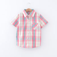 Load image into Gallery viewer, Baby Kid Boys Checked Shirts Wholesale 23030302

