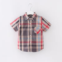 Load image into Gallery viewer, Baby Kid Boys Checked Shirts Wholesale 23030302
