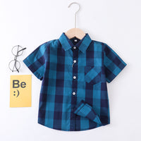 Load image into Gallery viewer, Baby Kid Boys Checked Shirts Wholesale 23030302
