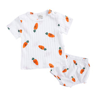 Load image into Gallery viewer, 2 Pieces Set Baby Unisex Cartoon Print Tops And Shorts Wholesale 23030303
