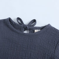 Load image into Gallery viewer, 2 Pieces Set Baby Unisex Solid Color Tops And Shorts Wholesale 23030304
