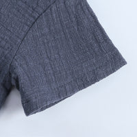 Load image into Gallery viewer, 2 Pieces Set Baby Unisex Solid Color Tops And Shorts Wholesale 23030304
