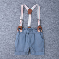 Load image into Gallery viewer, 2 Pieces Set Baby Boys Solid Color Bow Rompers Wholesale 23030305
