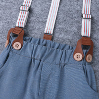 Load image into Gallery viewer, 2 Pieces Set Baby Boys Solid Color Bow Rompers Wholesale 23030305
