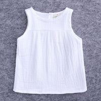Load image into Gallery viewer, 2 Pieces Set Baby Kid Girls Solid Color Tank Tops And Shorts Wholesale 23030310
