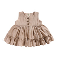 Load image into Gallery viewer, 2 Pieces Set Baby Girls Solid Color Dresses And Shorts Wholesale 230303137
