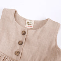 Load image into Gallery viewer, 2 Pieces Set Baby Girls Solid Color Dresses And Shorts Wholesale 230303137
