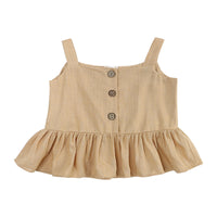Load image into Gallery viewer, 2 Pieces Set Baby Girls Solid Color Tank Tops And Shorts Wholesale 230303138
