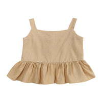 Load image into Gallery viewer, 2 Pieces Set Baby Girls Solid Color Tank Tops And Shorts Wholesale 230303138
