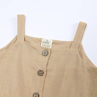 Load image into Gallery viewer, 2 Pieces Set Baby Girls Solid Color Tank Tops And Shorts Wholesale 230303138
