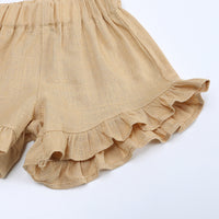 Load image into Gallery viewer, 2 Pieces Set Baby Girls Solid Color Tank Tops And Shorts Wholesale 230303138
