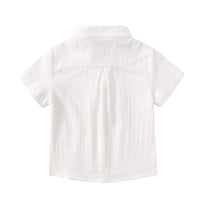 Load image into Gallery viewer, 2 Pieces Set Baby Kid Boys Birthday Solid Color Tops And Rompers Wholesale 230303139
