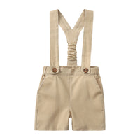 Load image into Gallery viewer, 2 Pieces Set Baby Kid Boys Birthday Solid Color Tops And Rompers Wholesale 230303139
