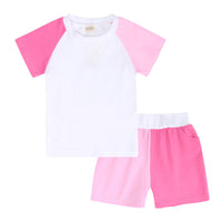 Load image into Gallery viewer, 2 Pieces Set Baby Kid Unisex Color-blocking T-Shirts And Shorts Wholesale 630713513
