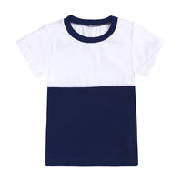 Load image into Gallery viewer, 2 Pieces Set Baby Kid Unisex Color-blocking T-Shirts And Shorts Wholesale 630713513
