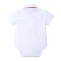 Load image into Gallery viewer, 2 Pieces Set Baby Boys Dressy Bow Shirts And Solid Color Rompers Wholesale 230303141
