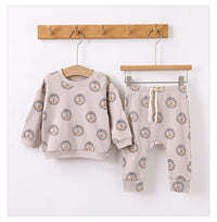 Load image into Gallery viewer, 2 Pieces Set Baby Unisex Animals Cartoon Print Hoodies Sweatshirts And Pants Wholesale 230303142
