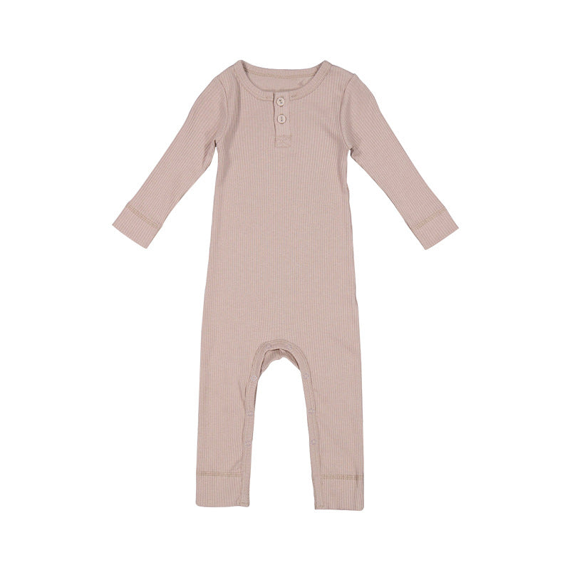 Baby Unisex Solid Color Jumpsuits Wholesale 230303152