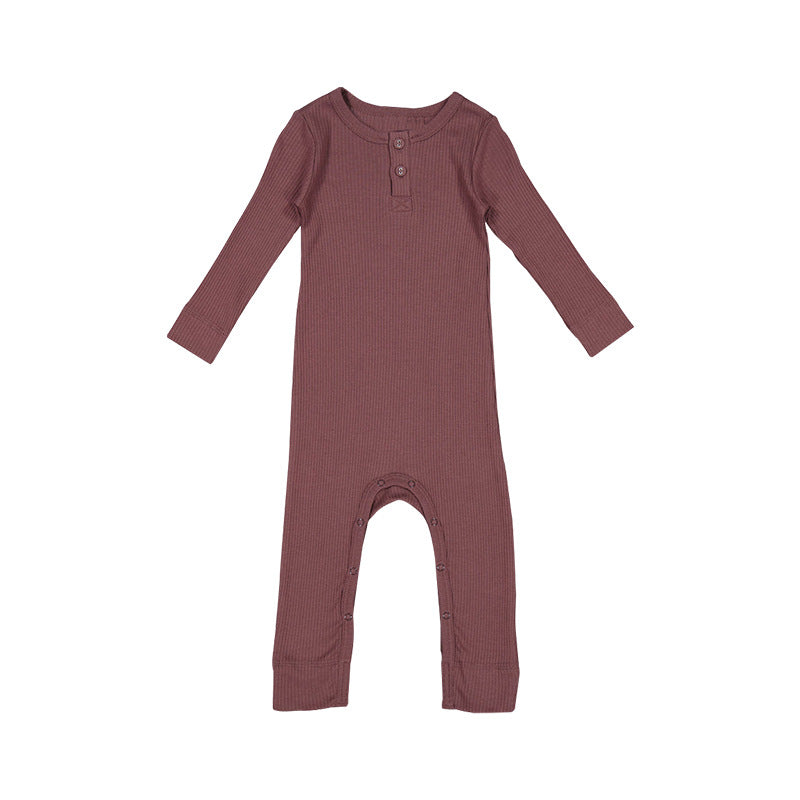 Baby Unisex Solid Color Jumpsuits Wholesale 230303152