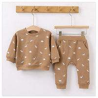 Load image into Gallery viewer, 2 Pieces Set Baby Unisex Dinosaur Print Hoodies Sweatshirts And Pants Wholesale 230303154
