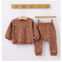 Load image into Gallery viewer, 2 Pieces Set Baby Unisex Dinosaur Print Hoodies Sweatshirts And Pants Wholesale 230303154
