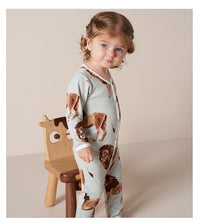 Load image into Gallery viewer, Baby Unisex Animals Print Jumpsuits Wholesale 230303171
