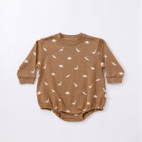 Load image into Gallery viewer, Baby Unisex Flower Dinosaur Print Rompers Wholesale 230303172
