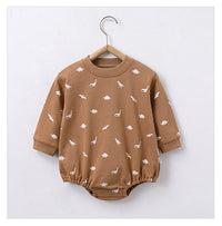 Load image into Gallery viewer, Baby Unisex Flower Dinosaur Print Rompers Wholesale 230303172
