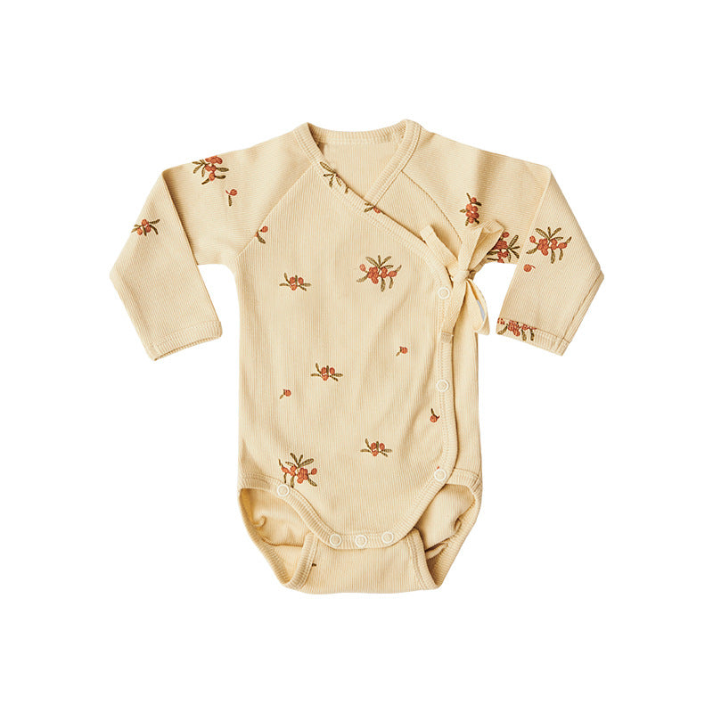 Baby Unisex Plant Print Rompers Wholesale 230303174