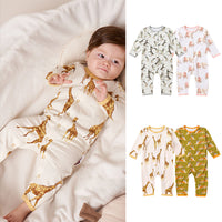 Load image into Gallery viewer, Baby Unisex Animals Print Jumpsuits Wholesale 230303178
