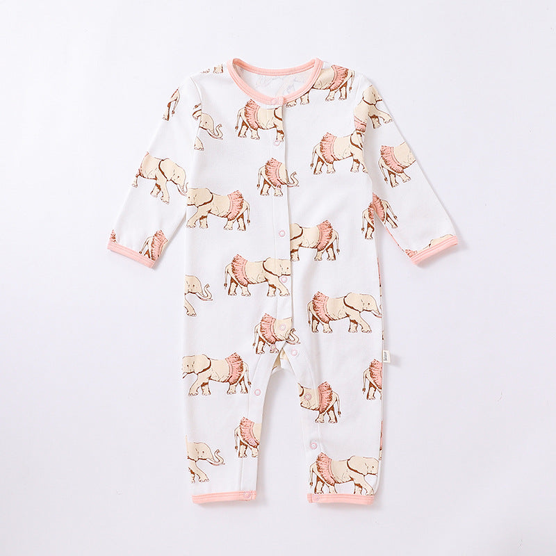 Baby Unisex Animals Print Jumpsuits Wholesale 230303178