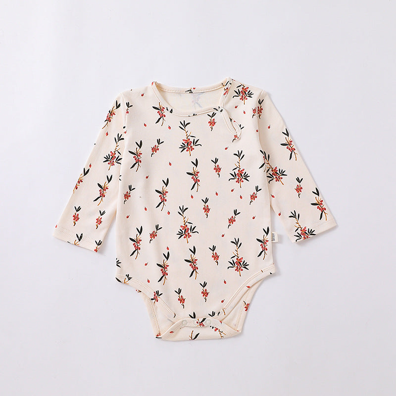 Baby Unisex Animals Plant Print Rompers Wholesale 230303180