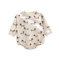 Load image into Gallery viewer, Baby Unisex Animals Cartoon Print Rompers Wholesale 230303181
