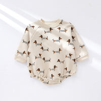 Load image into Gallery viewer, Baby Unisex Animals Cartoon Print Rompers Wholesale 230303181
