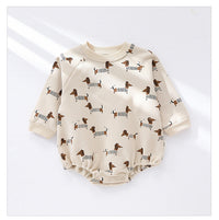Load image into Gallery viewer, Baby Unisex Animals Cartoon Print Rompers Wholesale 230303181

