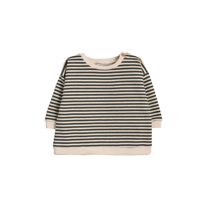 Baby Unisex Striped Letters Hoodies Sweatshirts Wholesale 230303194