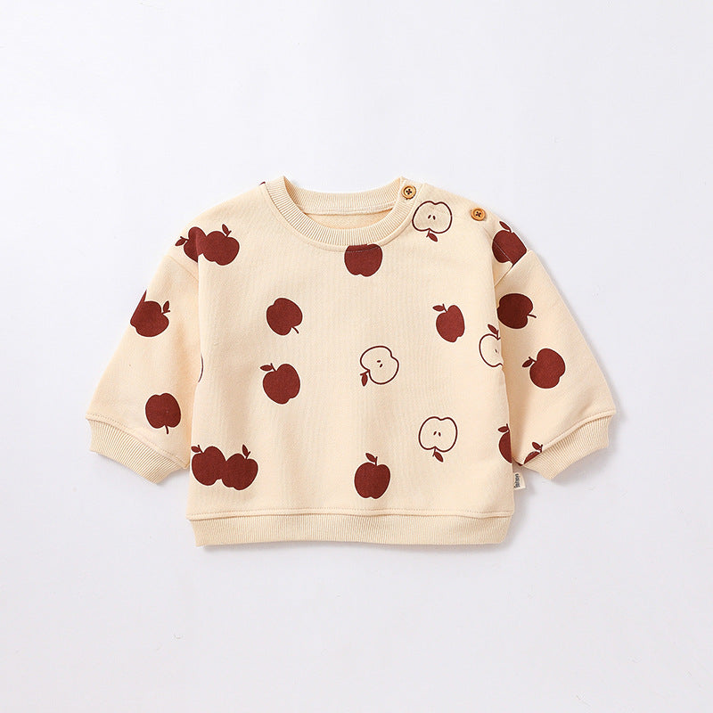 Baby Unisex Fruit Plant Print Hoodies Sweatshirts And Pants Wholesale 230303195