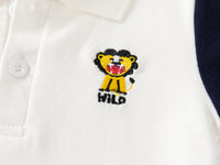 Load image into Gallery viewer, Baby Kid Boys Color-blocking Cartoon Embroidered Polo Shirts Wholesale 230303203
