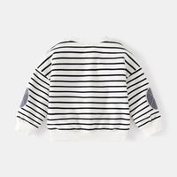 Load image into Gallery viewer, Baby Kid Boys Striped Embroidered Alphabet Hoodies Sweatshirts Wholesale 230303205
