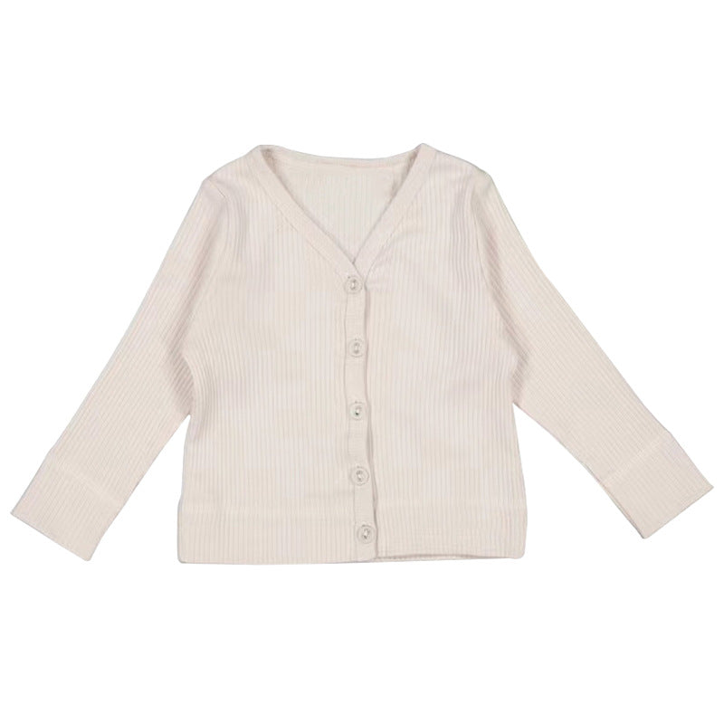 Baby Unisex Solid Color Cardigan Wholesale 230303208