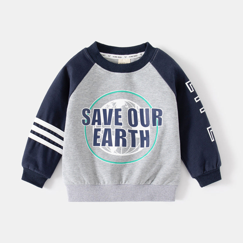 Baby Kid Boys Letters Print Hoodies Sweatshirts Wholesale 230303209