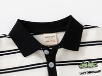 Load image into Gallery viewer, Baby Kid Boys Striped Cartoon Embroidered Polo Shirts Wholesale 230303211
